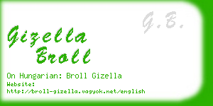 gizella broll business card